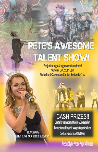 Pete's Awesome Party Talent show poster